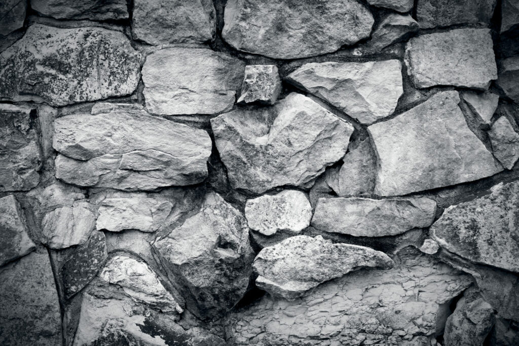 grey rock wall