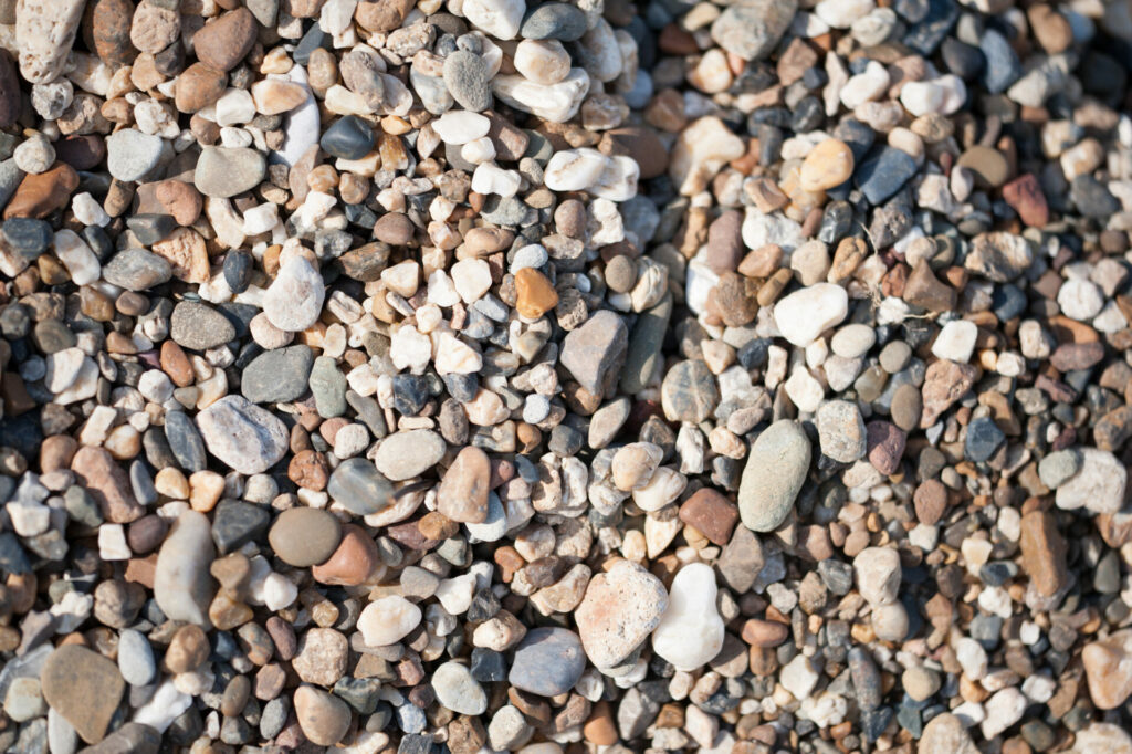 Texture close up of pebbles